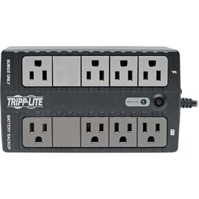Tripp Lite INTERNET550SER 550VA 300W UPS Desktop Battery Back Up Compact 120V DB9 RJ11 PC, 8 Outlets,Black