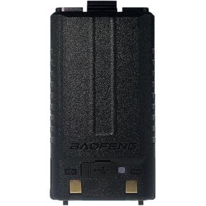 Baofeng 2 Packs UV-5RM Battery 2500mAh USB-C شحن بطارية Li-ion بديل UV-5G Plus لـ GM-5RH Radio 7.4V مع منفذ Type-C مع كابلات USB-C