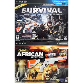 حزمة بندقية مزدوجة كابيلا من ألعاب Katmai + African Adventures لـ Sony PS3 PlayStation 3