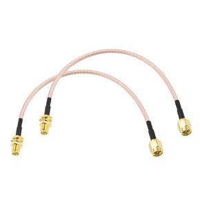 DMiotech 2 Pcs RG316 Coaxial Cable 4" SMA Male to SMA Female Connectors Adapter 50 Ohm Antenna Extension Cable for Router Antenna GPS LAN Common Devices