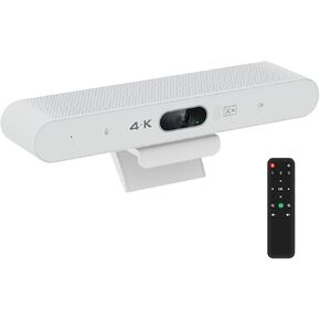 نظام كاميرا غرفة Conference Toallin 4K ، شريط مؤتمرات الفيديو الكل في واحد ، و AI Ai Auto-Framing & Speaker-Tracking ، وكاميرا ويب USB مع الميكروفونات ومكبرات الصوت لجهاز الكمبيوتر المحمول والاجتماعات ومكالمات الفيديو