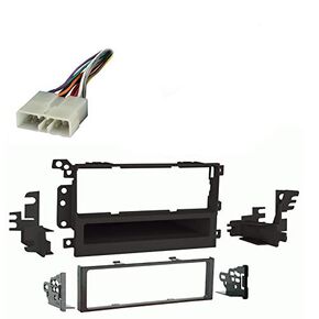 Harmony Audio Metra 99-2009 Compatible with Oldsmobile Alero 1999 2000 Single DIN Stereo Harness Radio Install Dash Kit, 702001 Aftermarket Adapter Plug and 40GM10 Antenna