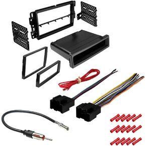 CACHÉ KIT801 Bundle with Car Stereo Installation Kit for Chevrolet Traverse 2009 – 2012 in Dash Kit, Harness, Antenna Adapter for Double or Single Din Radio Receivers (4 Item)