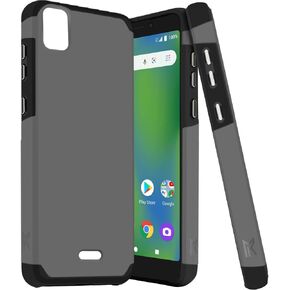 ExtremeCases for Cricket Vision Plus 2022 / Coosea SL100EA Slim Hybrid Hybrid Case Case + Grapped Glass + Extreme Band + Stylus Pen + Pry Tool (Fight Pink)