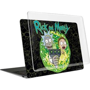 Skinit Case + Skin Compatible with MacBook Air 13in M1 (2021) - Officially Licensed Warner Bros Rick and Morty Portal Travel Design