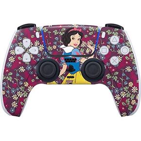 Skinit Decal Gaming Skin Compatible with PS5 Controller - Officially Licensed Disney Snow White Roses and Character Silhouette Design