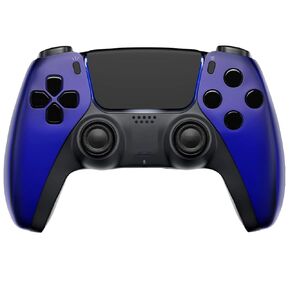 MODDEDZONE Wireless Controller for PS5 with Exclusive and Unique Designs Compatible with PlayStation 5 and PC - The Ideal Christmas Gift for Gaming Enthusiasts - Expertly Crafted in USA Chrome Blue
