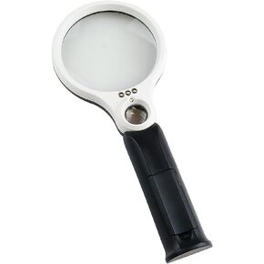 LED Lamp Mother and Child Lens Jewelry Antique Appreciation Handheld Magnifying Glass