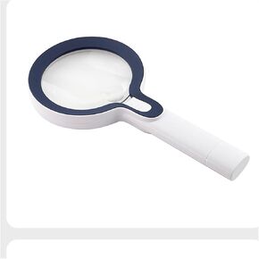 Handheld Magnifying Glass with LED Light Touch Switch Magnifying Glass(OneColor)