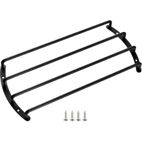 Homakover 12 Inch Black Color Metal Car Bar Grille Audio Speaker Subwoofer Grill Grille Cover Protector 4 Bars