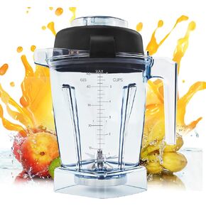 Blender Pitcher 48oz, Replacement for Vitamix 5000 5200 6300 6500 7500 E310 E320 Pro 200 750 VM0197 VM0101, Compatible with C/G-Series Explorian Commercial Ropel Series, 3-Year Warranty