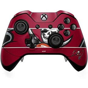 Skinit Decal Gaming Skin Compatible with Xbox One Elite Controller - Officially Licensed NFL Tampa Bay Buccaneers Zone Block Design