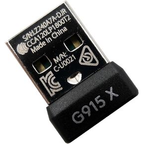 New USB Dongle Mouse Receiver Adapter Replacement for Logitech G915 X Lightspeed Wireless Mechanical Gaming Keyboard (Black)