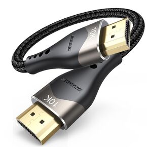 10K 8K Short HDMI Cable 6 inch, 48Gbps Ultra High Speed Small HDMI Cable 0.5FT HDMI Cord 2.1 with 8K@60Hz 4K@120Hz, eARC, HDR10+, DTS:X, 3D for HDMI Switch/Laptop/Apple TV/Fire TV/Monitor/PS5