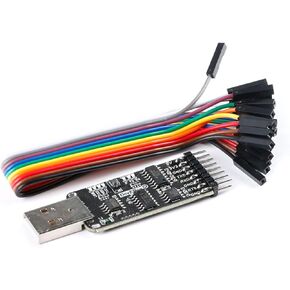 وحدة المنفذ التسلسلي USB CH340 CP2102 إلى TTL RS485 RS232 TVC 10IN1 CH340G وحدة المحول المسلسل منفذ USB مع كابل