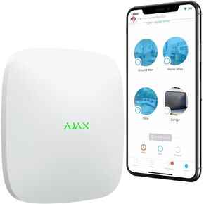 Hub – Smart Home Best Security System | LTE/4G Dual SIM, Wi-Fi & Ethernet | Encrypted | Anti-Jamming | Monitoring | Alarm System | Add 200 Devices, White