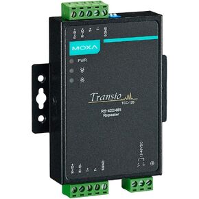 MOXA TCC-120 Din-Rail Mountable RS-422/485 Repeater, Embedded Surge Protection (16 KV ESD)