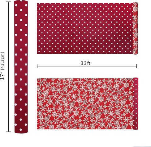 LaRibbons Vintage Santa Foil Christmas Wrapping Paper, Candy Cane Stripe in Kuwait