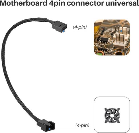 2 Pack 4 Pin PWM Splitter Cable 12Inch in Kuwait