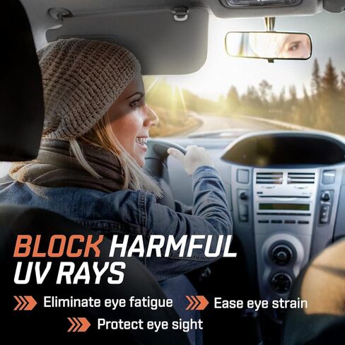 بديل واقي الشمس من جانب السائق الأيسر من SAILEAD متوافق مع Toyota Highlander 2008 2009 2010 2011 2012 2013 مع ضوء 74320-48490-E0، بيج in Kuwait