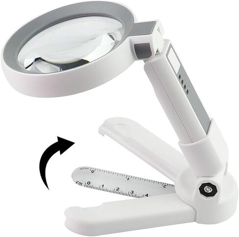 Charging Handheld Desktop Magnifying Glass Scale Measurement Reading in Saudi Arabia