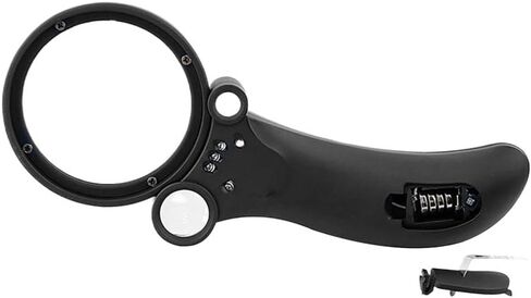 Handle Rubber Paint with LED Magnifying Glass Three Lenses and Three Magnifications in Saudi Arabia