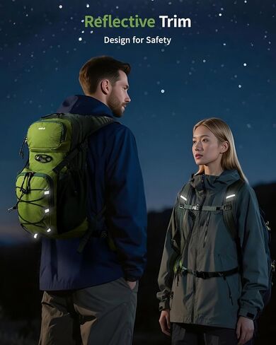 ECOHUB Hydration Backpack for Men Women, 20L Lightweight Hiking Daypack Cycling Backpack with 2L Water Bladder, Insulated Hydration Pack with Waist Pack in Kuwait