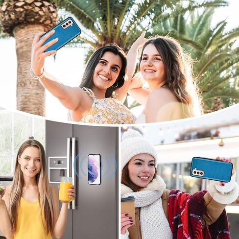 علبة الهاتف ASUWISH لـ Samsung Galaxy S21 Plus S21+ 5G SHIPPER WALLET غطاء خلية مغناطيسي قابلة للفصل مع حامي الشاشة Crossbody Lanyard حزام زهرة in Saudi Arabia