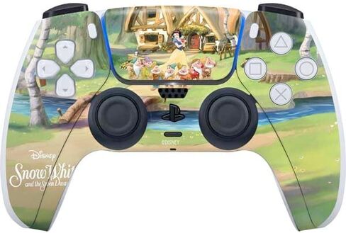 Skinit Skinit Gaming Gaming Contains مع وحدة تحكم PS5 - الورود البيضاء ديزني المرخصة رسميًا وتصميم صورة ظلية in Kuwait