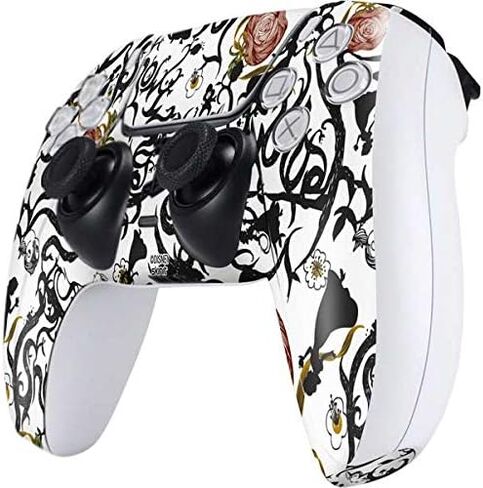 Skinit Skinit Gaming Gaming Contains مع وحدة تحكم PS5 - الورود البيضاء ديزني المرخصة رسميًا وتصميم صورة ظلية in Kuwait