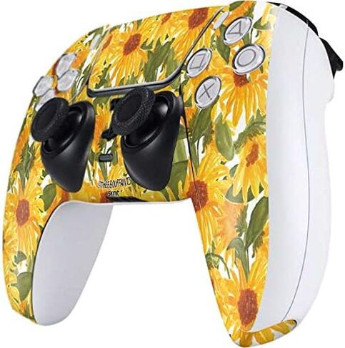 Skinit Skinit Gaming Gaming Skiner مع وحدة تحكم PS5 - بوبانتس مرخص رسميًا وتصميم عباد الشمس القلوب المكسورة in Kuwait