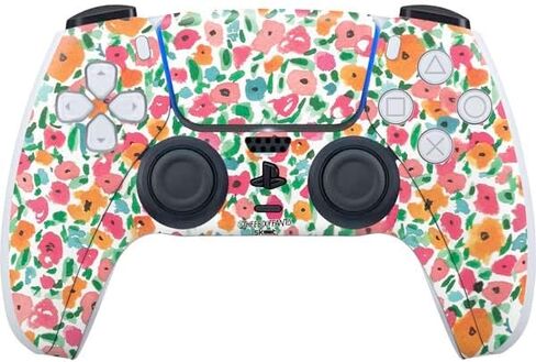 Skinit Skinit Gaming Gaming Skiner مع وحدة تحكم PS5 - بوبانتس مرخص رسميًا وتصميم عباد الشمس القلوب المكسورة in Kuwait