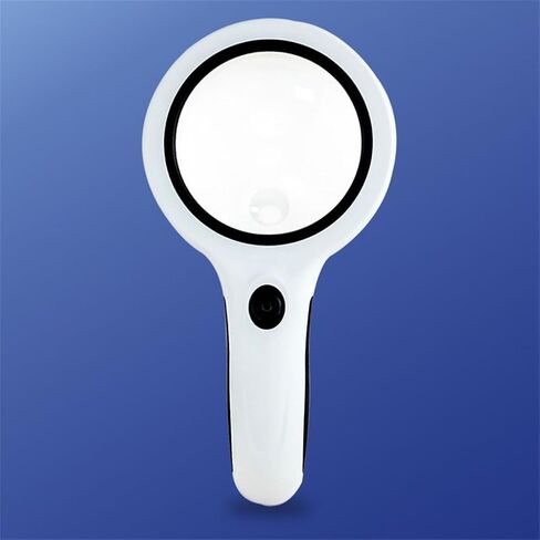 LED Cold and Warm Light Soft Rubber Handle high-Power Magnifying Glass in Kuwait