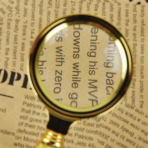 A Golden and Gold-Plated Gift with Reading and Newspaper Magnifying Glass in Hand(9cm) in Saudi Arabia