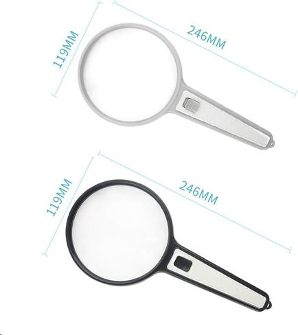 Handheld Large Lens LED Light Handheld Reading Magnifying Glass(D) in Saudi Arabia