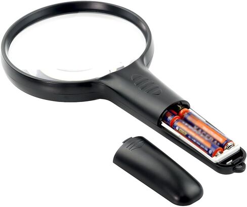 Handheld Large Lens LED Light Handheld Reading Magnifying Glass(D) in Saudi Arabia