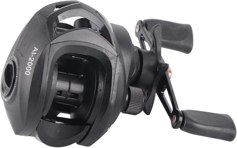 بكرة Baitcasting ، سرعة الدوارة الذهبية عالية ، نظام الفرامل لخط الانفجار ، الجسم المعدني القوي ، مثالي لعشاق الصيد ، المعادن والنايلون ، الأسود ، 260 جم in Saudi Arabia