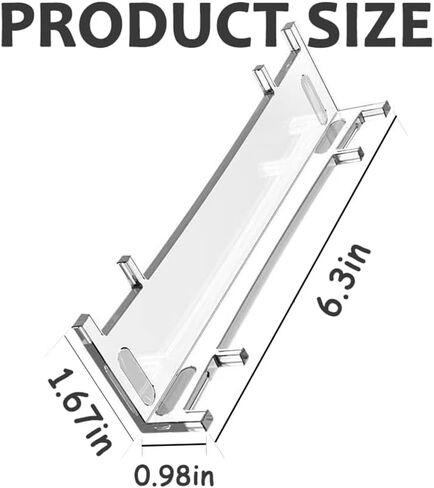 MYPUQIAO Transparent Horizontal Acrylic Stand for PS5 Slim Disc and Digital Edition Console,PS5 Slim Console Game Accessories.(horizontal-L) in Kuwait