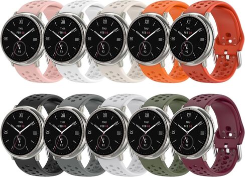 استبدال النطاق لـ Amazfit Active 2 1/GTS 2 2E 3 4 4 Mini/GTR Mini/GTR 42mm ، استبدال سليكون سريع الإصدار 20 مم لـ Amazfit Bip 3/3 Pro/U Pro/S/S Lite/Lite in Kuwait