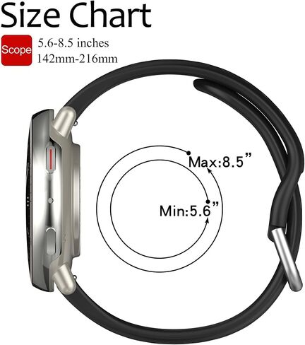 استبدال النطاق لـ Amazfit Active 2 1/GTS 2 2E 3 4 4 Mini/GTR Mini/GTR 42mm ، استبدال سليكون سريع الإصدار 20 مم لـ Amazfit Bip 3/3 Pro/U Pro/S/S Lite/Lite in Kuwait