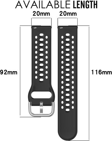 استبدال النطاق لـ Amazfit Active 2 1/GTS 2 2E 3 4 4 Mini/GTR Mini/GTR 42mm ، استبدال سليكون سريع الإصدار 20 مم لـ Amazfit Bip 3/3 Pro/U Pro/S/S Lite/Lite in Kuwait