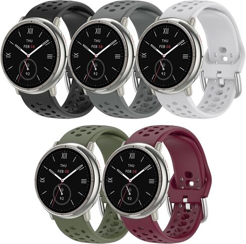 استبدال النطاق لـ Amazfit Active 2 1/GTS 2 2E 3 4 4 Mini/GTR Mini/GTR 42mm ، استبدال سليكون سريع الإصدار 20 مم لـ Amazfit Bip 3/3 Pro/U Pro/S/S Lite/Lite in Kuwait