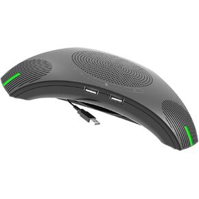 NUOBESTY Mini USB Omnidirectional Microphone Portable High Sensitivity Conference Speaker for Meetings Compact Design Audio Signal Output