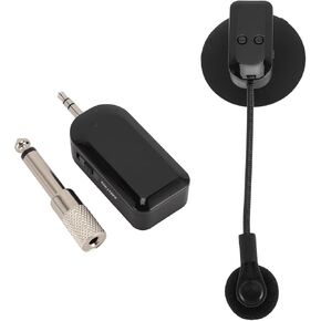 Yoidesu 1 Set Instrument Microphone, 2.4G Wireless Pickup Saxophone Microphone, HiFi Sound Condenser Saxophone with 130mAh Battery for Stage Performance