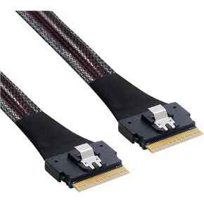 SlimSAS SFF-8654 8X 74P SlimSAS SFF-8654 8X 74P 0.6mm Unshielded I/O Connector Cable(1M)