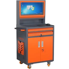 Configurable Heavy Duty Workbench Industrial Computer Cabinet, Industrial Computer Desk Suitable, Industrial PC Cabinet Maximum fit for 27-inch Monitors