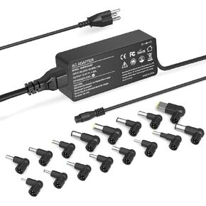 90W Universal AC Adapter Laptop Charger Replacement for HP Dell Len OVO Acer Asus Toshiba Sony Gate Way Notebook Ultrabook Chrome Book, Universal Laptop Charger，Power Supply Cord with 16 Tips