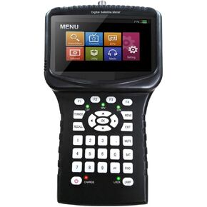 Satellite Finder, SF 620S Handheld DVB-S2 Satellite Finder Meter With 4.3 Inch LCD Support Spectrum Analyzer CS PowerVu CCTV Camera,Portable Carrying Pouch(SF-620S)