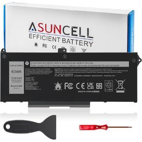 ASUNCELL RJ40G 63Wh Laptop Battery Replacement for Dell Latitude 15 5520 Latitude 14 5420 Precision 15 3560 Series M033W 01K2CF 075X16 WY9DX P137G P137G001 P104F P104F001 0WK3F1 0M3KCN 15.2V 3941mAh
