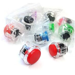 Hohota 10pcs 30mm 24mm Push Button Game Start Switch Arcade Video Machine Joystick Console(30mm yellow)